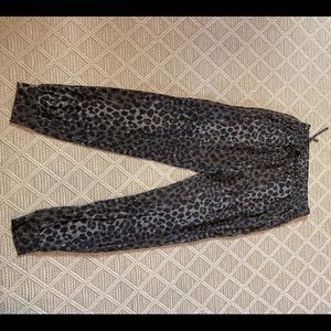 Leopard print joggers